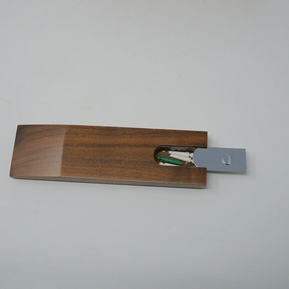 Vintage WM F DRUEKE & Sons Wooden Dovetail Box Dominoes Cribbage Board USA EUC - Picture 7 of 14